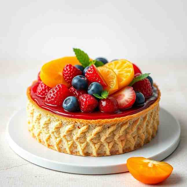 Bake the Best Fruit Tart Cake - Island Rabarbur Tart
